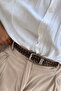Mia Thin Silver t Buckled Troklu Women's K Belt (Light Brown)