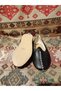 Black Unisex Children's Yemeni/Çarık Genuine Leather 24-25-29 Size - 3