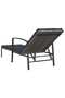 Garden Sun Lounger with Cushion Poly Rattan Grey - 4