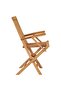 Folding Garden Chairs 2 pcs Solid Teak Wood - 5