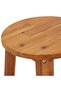 Bar Stool | Set of 6 | Solid acacia wood | Standard | Footrest - 7