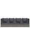 Garden Bed Grey 200x60 cm Poly Rattan - 5