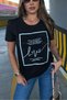 Written Crystal Stone Large Size Crew Neck Cotton Stylish Women's Blouse Short Sleeve T-Shirt T-Shirt - 2