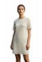 Women's Cream Floral Lace Pack Short Sleeve Lined Stylish Dress - 5
