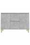 Sideboard Concrete Grey 101x35x70 cm Engineered Wood - 4