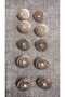 Ǝe Bronz Plated Stone Button 18 Size 14 mm 10 Pieces - 3