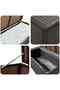 Garden Storage Box Poly Rattan 100x50x50 cm Brown - 6