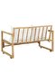 2 Seater Garden Sofa with Cushions Bamboo - 4
