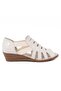 D26Ys-2855 Women's Genuine Leather Wedge Sole Comfort Sandals - 4