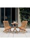 3 Piece Garden Dining Set Solid Wood Teak