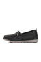 Black Genuine Leather Anatomical Women Casual Shoes - 2
