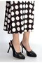 Arim Black Patent Leather Platform Heel Shoes - 3