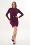 Women's Waist Buckle Detail Modal Dress 260322 - - 4