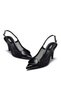 Women's High Heels Buckled Pointed Toe Open Back Mesh Evening Dress Shoes 17235 - 8