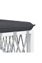 2 Piece Garden Lounge Set with Cushions White Steel - 4