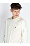 Cut & Sew Regular Fit Lightweight White Sweatshirt - 4