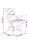 Folding Garden Chairs 2 pcs 55x61x90 cm Solid Wood Teak - 3