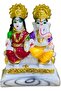 Divine Design Laxmi Ganesh Marble Dust Idol – A Harmonious Blend of Prosperity and Wisdom- 10cm height