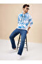 Tie-Dye Hooded Three Thread Fleece Sweatshirt - 6
