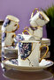Lavinya 6-Person 90 ml Porcelain Coffee Cup Set Ckr3861 - 6