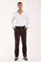 Men's Regular Fit Fabric Trousers - 6