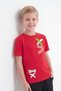 3-Pack White Text Printed Round Neck Short Sleeve Boys' Summer T-Shirt - 2
