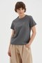 Women's Front Accessory Detail Design Short Sleeve Tshirt - 8
