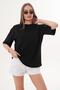 Women's Back Print Detailed Crew Neck Oversized T-Shirt 260337 - 2