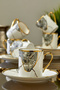 Lavinya 6-Person 90 ml Porcelain Coffee Cup Set Ckr3861 - 5