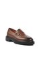 Brown Patent Leather Genuine Leather Men's Loafer Shoes Premium - 3