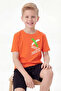 3-Pack White Text Printed Round Neck Short Sleeve Boys' Summer T-Shirt - 2