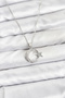 316L Steel Chain Silver Color Moon Star Model Zircon Stone Women's Necklace