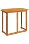 Bistro Table 90x50x75 cm Solid Acacia Wood - 5