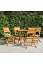 Folding Garden Chairs 4 pcs 47x61x90 cm Solid Wood Teak