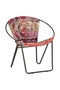 Scaun rotund Chindi, multicolor, material textil