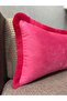 Imported İ Silk a Velvet Uşya Pink Color Pü Tasseled Irlent Kilifi 30X50 - 8