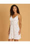 Women White Printed Padded Babydoll