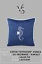 Cushion Cover 45X45 Marine Embroidered Sea Horse Pattern Water-Repellent Outdoor K Linen White B Piped Boat Garden - 2