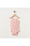 Baby Ki̇raz D Patterned Girls' Bodysuit with Rope Straps 100% Cotton