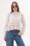 Women's Zigzag Patterned Knitted Sweater 260468 - 265269 - 4