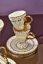 Nazenin 6-Person 90 ml Porcelain Coffee Cup Set Ckr3863 - 5