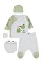 Green Ema Scented 5-Piece 0-3 Month Bodysuit Sets - Ecru