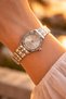 Women's Steel White Dial Silver Color Stone Premium Women's Wristwatch Vintage Design - 3