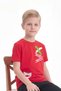 White Yazılı Printed Round Neck Short Sleeve Boys' Summer T-Shirt - 2