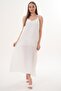 Women's Rope Strap a Lined Muslin Long Dress 260008 - - 2