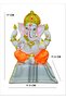 Divine Design Ganesh Ji on Pata – A Symbol of Auspicious Beginnings and Divine Wisdom- 17cm height - 2