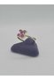 Cherry Steel Children's Ring with Colorful Enamel Embroidery, Yellow Gold Color Plated, Adjustable Size - 4