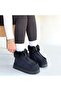Zinya Black Suede Boots - 4