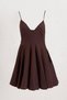 Askılı Poplin Mini Elbise