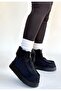 Zinya Black Suede Boots - 3